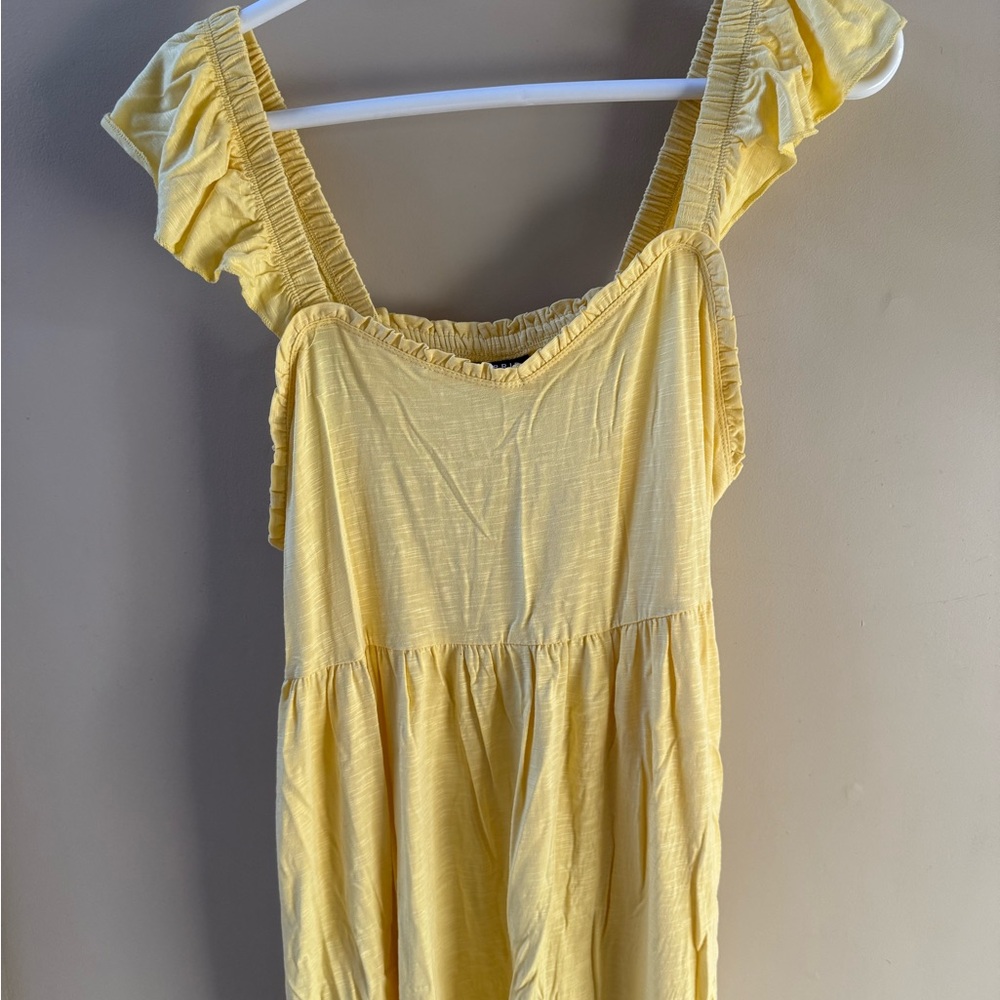 Yellow Ruffled Sundress